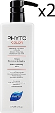 Colored Hair Mask Set - Phyto Color Protecting Mask (h/mask/2x500ml) — photo N1