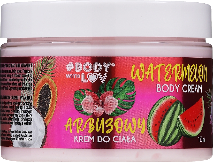 Watermelon Body Cream - Body with Love Watermelon Body Care — photo N2