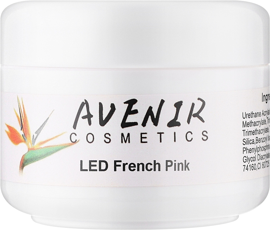 Single-Phase Nail Extension Gel - Avenir Cosmetics LED French Pink — photo N2