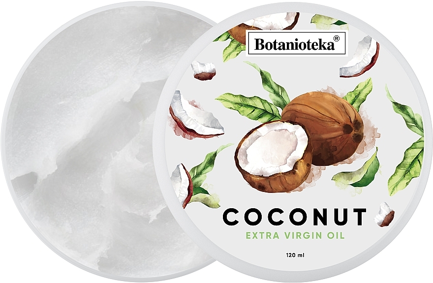 Natural Hair & Body Coconut Oil - Botanioteka Coconut Oil Extra Virgin — photo N3