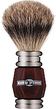 Shaving Brush with Badger air, brown - Golddachs Finest Badger Shaving Brush Brown — photo N1