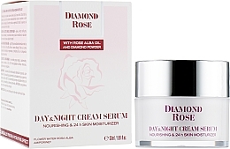 Nourishing Cream Serum for Dry Skin 'Day+Night' - Diamond Rose Day and Night Cream Serum — photo N2