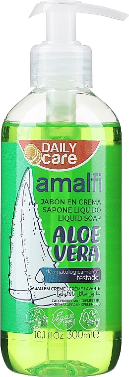 Hand Cream Soap 'Aloe Vera' - Amalfi Aloe Vera Hand Washing Soap — photo N2