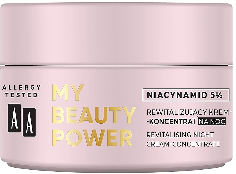 Revitalizing Night Face Cream-Concentrate - AA My Beauty Power Niacynamid 5% Revitalizing Night Cream-Concentrate — photo N2