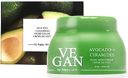 Moisturizing Face Cream with Avocado Extract & Ceramides - Vegan By Happy Avocado + Ceramides Day & Night Moisturizer — photo N2