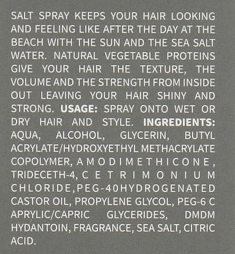 Texturizing Salt Spray - Hadat Cosmetics Hydro Texturizing Salt Spray — photo N4