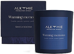 Natural Soy Candle 'Warming Memories' - Alkmie — photo N3