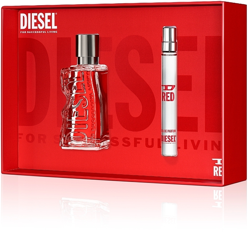 Diesel D Red - Set (edp/50ml+edp/10ml) — photo N2