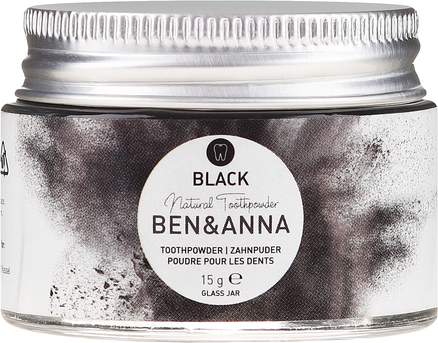 Toothpowder with Activated Charcoal - Ben & Anna Activated Charcoal Toothpowder Black — photo N2