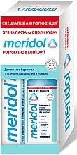 Fragrances, Perfumes, Cosmetics Anti-Bleeding Gum Set with Mouthwash - Meridol Brosse A Dent Chirurgicale Ultra Souple (t/past/75ml + m/wash/100ml)