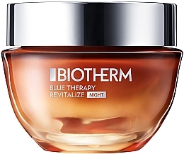 Night Face Cream - Biotherm Blue Therapy Amber Algae Revitalize Anti-Aging Night Cream — photo N1