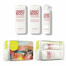 Fragrances, Perfumes, Cosmetics Set - Eleven Australia Volume Holiday Trio (shm/300ml + cond/300ml + h/foam/200ml + bag)