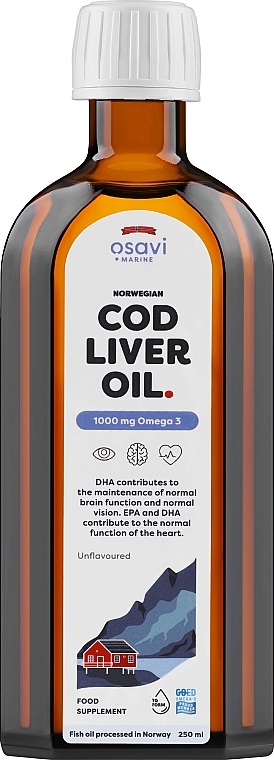 Cod Liver Oil Dietary Supplement - Osavi Cod Liver Oil 1000 Mg Omega 3 — photo N1