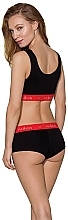 Sport Top with Wide Straps PS003, black - Passion — photo N4