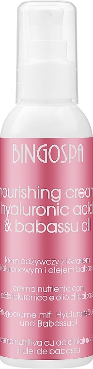 Nourishing Cream with Hyaluronic Acid - BingoSpa — photo N1