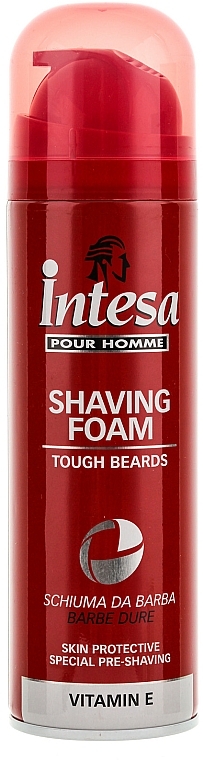 Vitamin E Shaving Foam - Intesa Classic Red Shaving Tough Beards — photo N1
