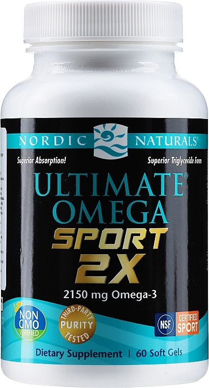 Dietary Sipplement "Omega 2X Sport" - Nordic Naturals Ultimate Omega 2X Sport — photo N1