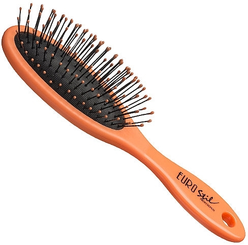 Hair Brush, 04282, orange - Eurostil Oval Brush — photo N1