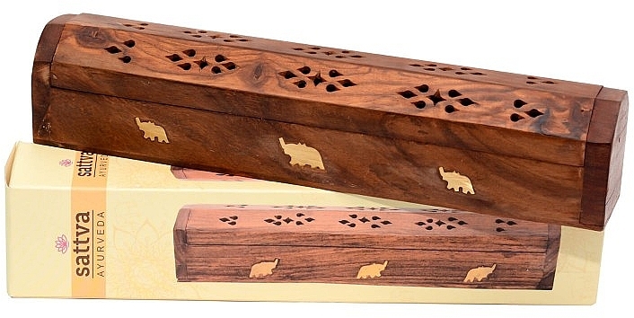 Wooden Incense Holder 'Elephant' - Sattva Ayurveda — photo N2