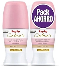 Fragrances, Perfumes, Cosmetics Set - Byly Sensitive Calma (deo/roll/2x50ml)