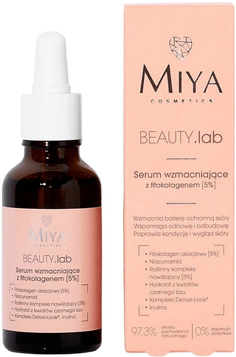 Firming Face Serum with Phyto Collagen 5% - Miya Cosmetics Beauty Lab Strengthening Serum With Phytocollagen 5% — photo N2