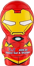 Fragrances, Perfumes, Cosmetics Shower Gel & Shampoo - Air-Val International Iron Men 2D Shower Gel & Shampoo