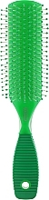 Fragrances, Perfumes, Cosmetics 9-Row Massage Hair Brush, oval, green - Titania