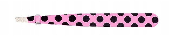 Angled Brow Tweezer, 498738, pink dotted - Inter-Vion — photo N1