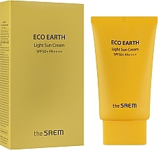 Fragrances, Perfumes, Cosmetics Light Sun Cream - The Saem Eco Earth Power Light Sun Cream SPF50+ PA+++