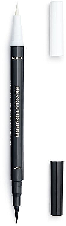 2in1 Eyeliner - Makeup Revolution Pro 24hr Lash Day & Night Liner Pen — photo N2