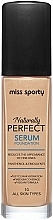 Fragrances, Perfumes, Cosmetics Foundation - Miss Sporty Naturally Perfect Serum Foundation