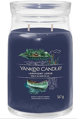 Scented Candle in Jar 'Lakefront Lodge', 2 wicks - Yankee Candle Singnature — photo N2