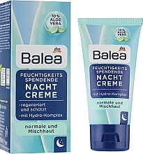 Moisturizing Night Cream - Balea Nachtcreme Feuchtigkeits Spendend — photo N3