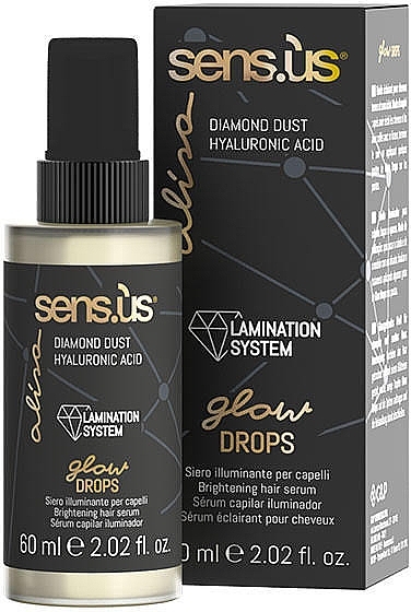 Shine Serum Drops for Hair Lamination - Sensus Alisa Glow Drops Brightening Serum — photo N1