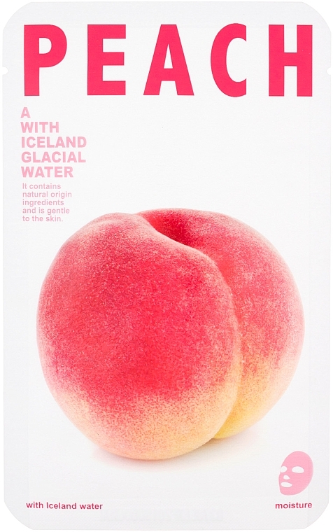 Moisturizing Facial Sheet Mask ‘Peach’ - The Iceland Peach Mask — photo N1