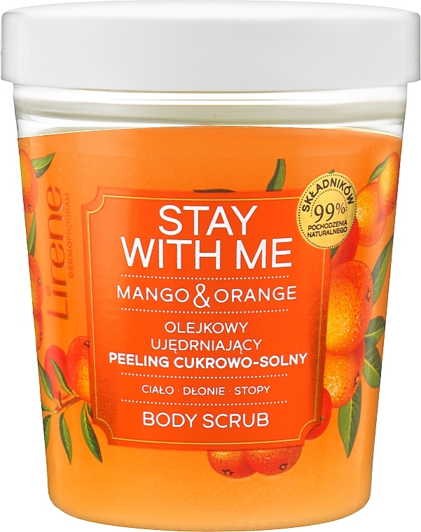 Smoothing Perfumed Sugar Peeling - Lirene Peeling Stay With Me Mango Orange	 — photo N1