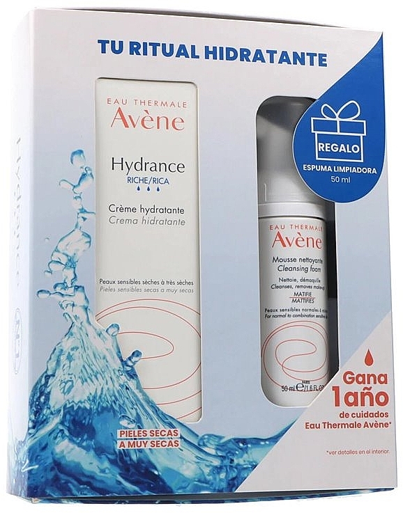 Set - Avene Hydrance Rich (cr/40ml + cleans/foam/50ml) — photo N1