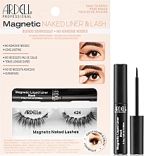 Fragrances, Perfumes, Cosmetics Ardell Magnetic Naked Liner & Lash 424 (eye/liner/2.5g + lashes/2pc) - Set