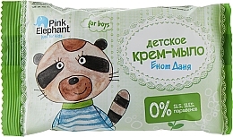 Fragrances, Perfumes, Cosmetics Kids Cream Soap "Danya Racoon" - Pink Elephant