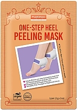 かかと用ピーリングマスク	 - Purederm One-step Heel Peeling Mask — photo N1