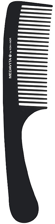 Medium-Toothed Carbon Comb - Medavita Precision Comb Medium Tooth Handle — photo N1