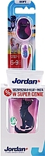 Set 6-12 years, wolf - Jordan Junior (toothpaste/50 ml + toothbrush/1 pc) — photo N2