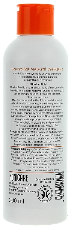 Micellar Water - Nonicare Garden Of Eden Micellar Fluid — photo N3