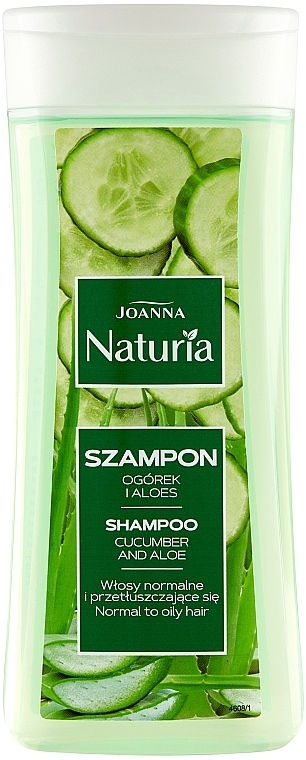 Cucumber & Aloe Hair Shampoo - Joanna Naturia Shampoo Cucumber And Aloe — photo N1