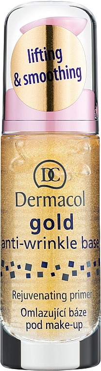 Rejuvenating Makeup Base with Active Gold - Dermacol Base Gold Anti-Wrinkle (pump) — photo N2