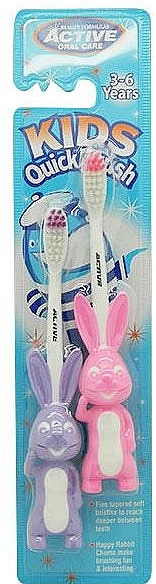 Kids Toothbrush, 3-6 years, purple + pink - Beauty Formulas Active Oral Care — photo N3