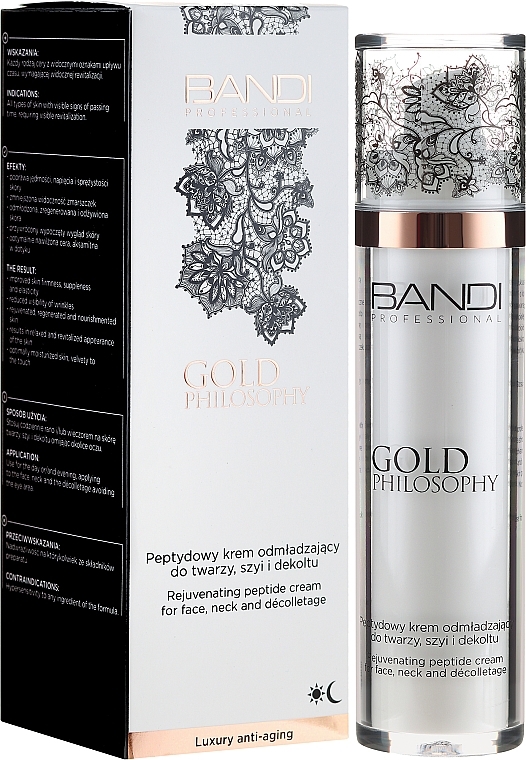 Rejuvenating Peptide Face, Neck and Decollete Cream - Bandi Professional Gold Philosophy Rejuvenating Peptide Cream — photo N1