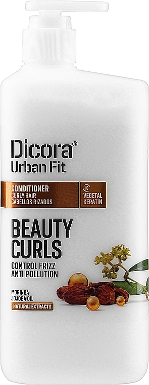 Curly Hair Conditioner - Dicora Urban Fit Conditioner Beauty Curls Control Frizz — photo N3