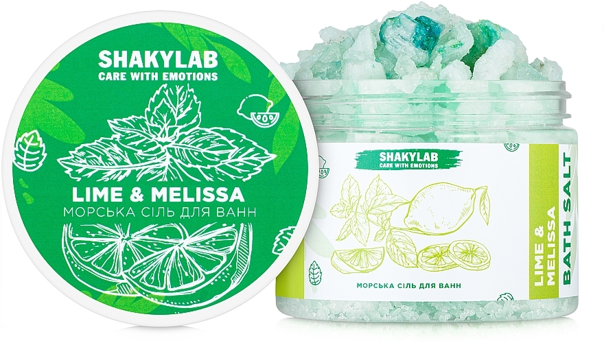 Lime & Melissa Bath Sea Salt - SHAKYLAB Natural Bath Salt — photo N3