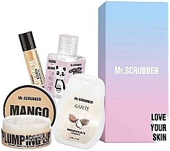 Fragrances, Perfumes, Cosmetics Set - Mr.Scrubber Sweet Mango (lip/balm/5g + lip/scrub/50ml + h/cr/50ml + sanitizer/30ml)